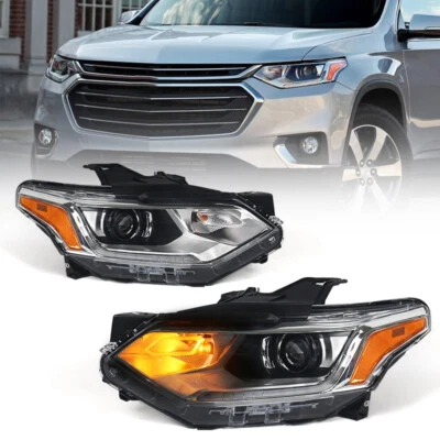 For 2018-2021 Chevy Traverse Headlight Pair - HID/Xenon Projector W/ LED DRL - Изображение 1 из 4