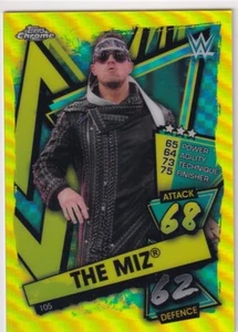 Topps Chrome WWE Slam Attax Yellow Refractor 2021 #105 The Miz/99 - Imagen 1 de 1