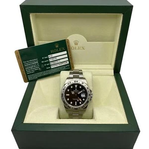 Rolex Explorer II Gmt Edelstahl Schwarz Ziffernblatt Automatik Herren Uhr 216570 - Bild 1 von 6