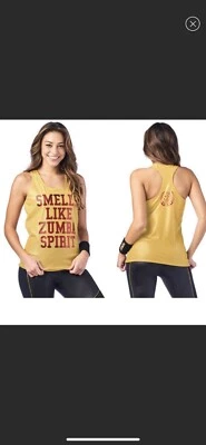 NUEVO TANQUE BURBUJA ZUMBA SPIRIT DORADO TALLA XS Foto 1 de 4