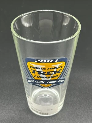 Nuevo de Lote Antiguo Trek Bicicletas Tour De France Campeón Vidrio de Pinta/Lance Armstrong/Cerveza/TDF Foto 1 de 4