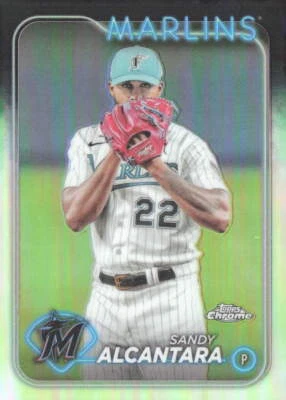 2024 Topps Chrome Sandy Alcantara #138 Refractor - Image 1 of 2