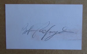 BOB REIFSNYDER SIGNED AUTOGRAPH 3X5 INDEX CARD AFL 1960-61 NEW YORK TITANS CFHOF - Picture 1 of 1