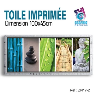 LEINWAND BEDRUCKT BILDER DEKO - BUDDHA ZEN RELAX SPA ENTSPANNUNG KIESEL - ZN-17-2 - Bild 1 von 4