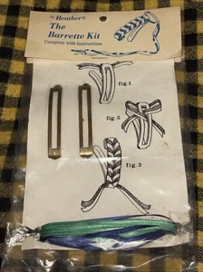 Heather Do-it-yourself Band Haarspangen Kit blau & grün Band New Old Stock - Bild 1 von 3