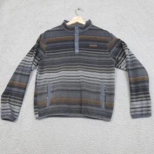 Cinch Fleece Sweatshirt Sweater Boy XL Grey Striped Pocket Logo Outdoor Pullover - Picture 1 of 18