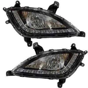 Fog Lamp Set For Hyundai I20 With DRL Indicator (PAIR) Complete KIT (2012-2014) - Picture 1 of 4