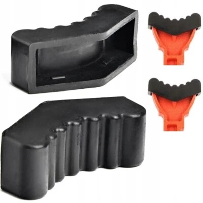 VERDA 2x Unterstellbock Gummiauflage Gummi für Unterstellböcke 3T Gummiklotz