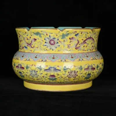 Chinese Qing Dynasty Qianlong Famille-rose Porcelain Dragon Brush Wash Pot Vase • 418.50$