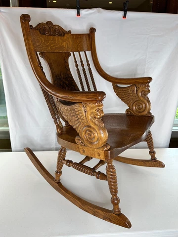 Quartersawn Oak Horner? Griffin Rocking Chair Rocker Cover