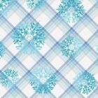 CLEARANCE - 24" SNOWFLAKES ON TRELLIS LT. BLUE FLANNEL FABRIC - HENRY GLASS