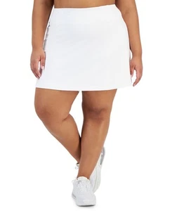 ID Ideology Womens Plus Size Athletic Skort Solid Pull On Bright White 2X - Picture 1 of 1