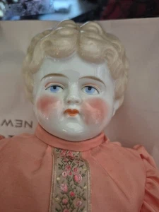 Bambola vintage testa di porcellana made in Germany occhi azzurri biondi - Foto 1 di 18