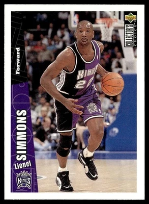 1996-97 Collector's Choice Lionel Simmons Sacramento Kings #323 - Image 1 of 2