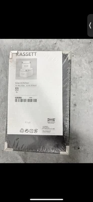 New IKEA KASSETT Storage Boxes & Lids Medium Black 6-1/4" X 10-1/4" X 6" - Image 1 of 3