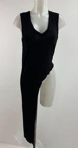 La Haine Inside Us Black V-Neck Asymmetrical Top Cover-Up OS Rick Owens Italy - Picture 1 of 4
