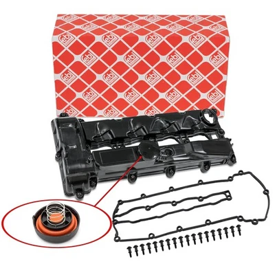 febi Ventildeckel + Dichtung für MERCEDES W204 W205 W212 X204 OM651 6510100830 - Bild 1 von 2