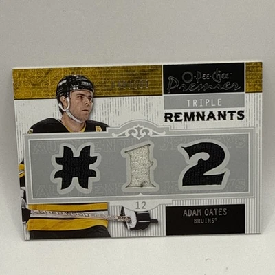 2009 Premier Remnants Triple Remnants Adam Oates Triple Jersey Patch /100 NHL - Image 1 of 3
