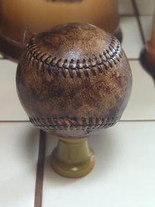 Antique Baseball Red Stitch League Ball Great Patina ! - Picture 1 of 15