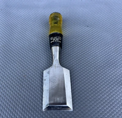 Vintage Stanley No. 60 Woodworking Chisel 2" Blade USA - Image 1 of 4