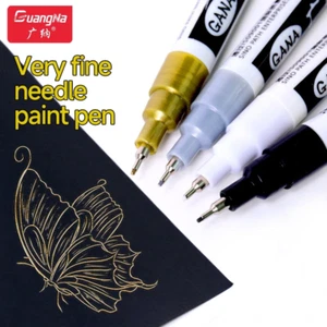 Permanent Metallic Lack Marker Stift Gold Silber für DIY Modell Ausbessern UK - Bild 1 von 31