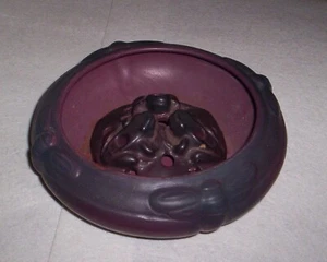 Van Briggle Art Pottery Dragon Fly Bowl w. Flower Frog - Picture 1 of 6