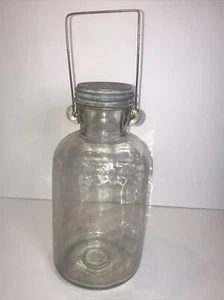 Antique Full 1/2 Gallon Jar With Looped & Wire Bail And Boyd Lid - Picture 1 of 13