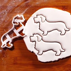Wire Haired Dachshund Body cookie cutter - sausage dog wiener Badger Weenie cute - Picture 1 of 4