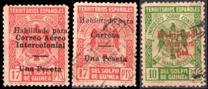 Guinea Esp. - Edi o 259J + 259K + 259L - 1940/1941 - Emisión Provisional - Imagen 1 de 1