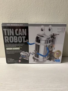 4M Tin Can Robot Green Science Fun Mechanics Kit Toysmith TD Monthly Top Seller - Picture 1 of 4