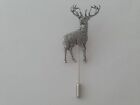 A31 Stag 1 english pewter Motif on a tie stick pin hat scarf collar