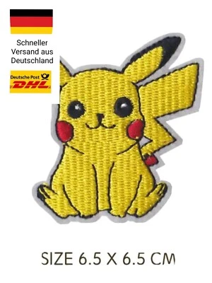 ✅ Pokemon Pikachu PATCH Aufnäher Bügelbild Neu Kinder Geschenk ✅