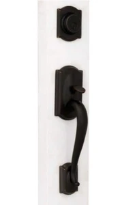 Schlage Camelot Dummy Door Handleset with Left Handed Handle F93 CAM 716 ACC LH - Picture 1 of 4