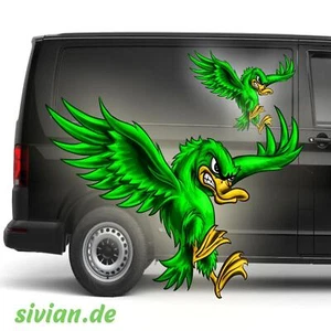 Kampf Ente Aufkleber Autoaufkleber Wohnmobil Sticker 20 cm Enten Digital Druck - Bild 1 von 2