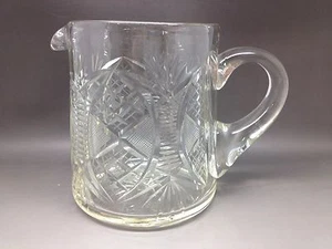 Brocca in vetro taglio vintage di buone dimensioni - alta 15 cm - Foto 1 di 1