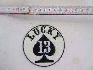 Patch Lucky 13 Cards Ace of Spades Pikass Biker Motorcycle Vintage Vegas Hot Rod - Bild 1 von 1