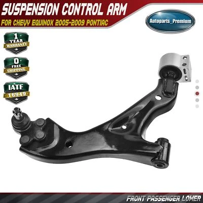 Brazo de control inferior delantero derecho con rótula para Chevy Equinox 2005-2009 Pontiac Foto 1 de 4