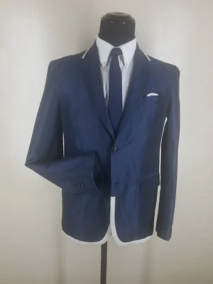 Blazer MARC JACOBS Recientemente Hecho en Italia Raro Mezcla de Algodón 2 BTN 1 VENTILACIÓN. 38 Reg Foto 1 de 4