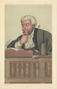 VANITY FAIR SPY CARTOON Sir George Jessel 'The Law'. Judge 1879 old print - Picture 1 of 2