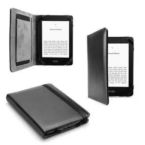 Premium Black Leather Case Cover for Kindle Paperwhite / Signature 7" 12th Gen. - Picture 1 of 4