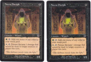 Necra Disciple Apocalypse black Magic the Gathering MTG x2 - Picture 1 of 2