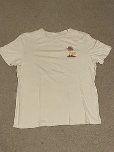 PacSun Hawaii Surfriding T-Shirt Mens Large Cotton Men's Tan Shirt Pre-owned - Picture 1 of 2