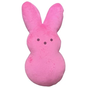2022 PEEPS 24” Easter Bunny Rabbit Bean Plush Stuffed Limited Edition Pink - Picture 1 of 2