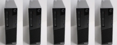 5x Lenovo ThinkCentre M83 SFF PC's Intel Core i7-4770 3.40 GHz 8GB DDR3 1TB HDD  Foto 1 de 4