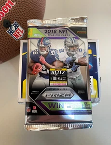 2018 PRIZM Football NEW Blaster Pack from Box J.ALLEN L.JACKSON BARKLEY AUTO RC? - Picture 1 of 6