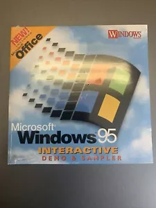 New Sealed Microsoft Windows 95 Interactive Demo & Sampler Vintage Software - Picture 1 of 2