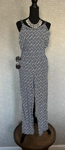 ANN TAYLOR LOFT * SZ XS Women’s ELASTIC WAIST OVERALL ROMPER #1028 - Picture 1 of 7