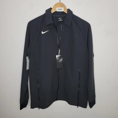 Chaqueta Nike para mujer talla mediana peso medio lateral CI6432 bolsillos magnéticos negra Foto 1 de 4