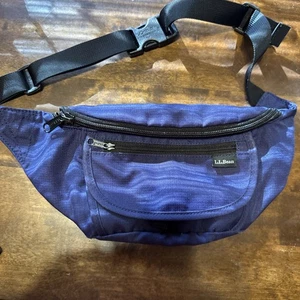 L.L. Bean Belly Bag Fanny Pack Navy Blue, Almost Purple - Picture 1 of 14