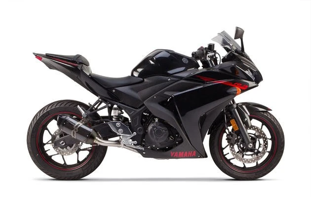 Two Brothers S1R Black Series Slip-On Muffler Carbon Fiber fits Yamaha YZF-R3 - Image 1 of 1